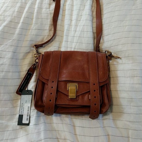 Proenza Schouler PS1 Pouch Bag Tan Crossbody - Picture 2 of 8
